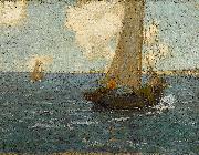 Granville Redmond Sailboats on calm seas oil painting artist